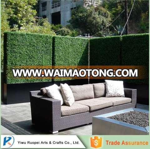 Shrubs Plant Type and Plastic Material artificial box hedge wall boxwood plant plastic with black planter