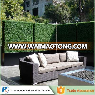 Shrubs Plant Type and Plastic Material artificial box hedge wall boxwood plant plastic with black planter